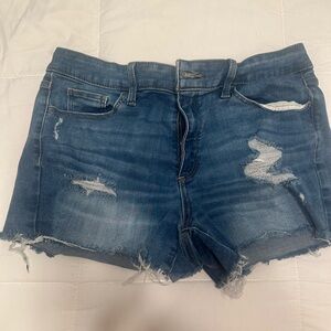 Universal Thread Blue Distressed Jean Shorts